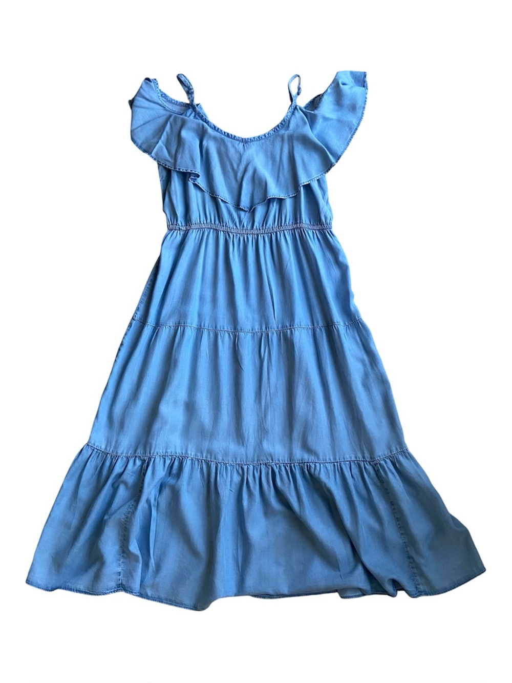 Old Navy Sky Blue Ruffle Tiered Sundress size Large